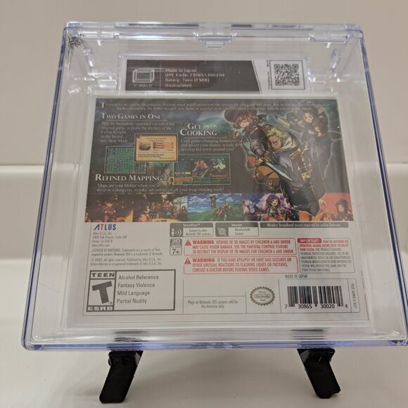 Brand New Sealed Nintendo 3DS Etrian Odyssey 2 Untold: The Fafnir Knight  Graded - Picture 2 of 4